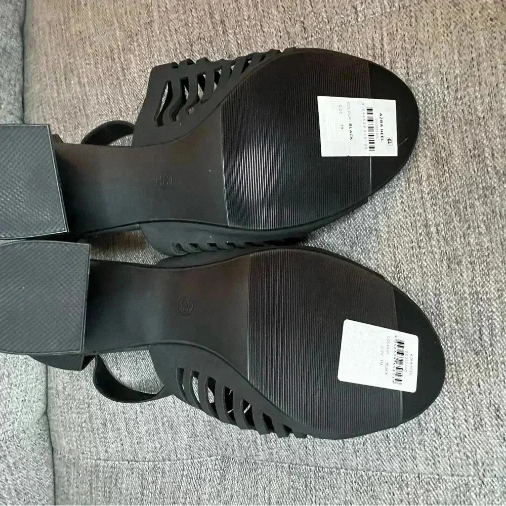 ☘️ NWT City Chic Black Azra Heel, Size 8W - Picture 6 of 7
